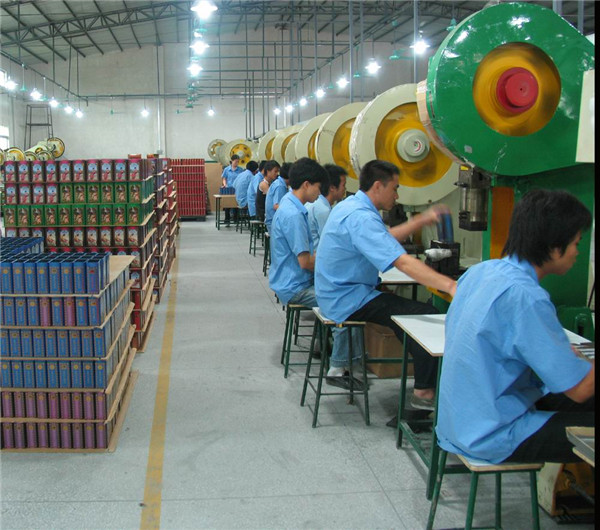 茶叶铁罐定制工厂生产线-天派包装